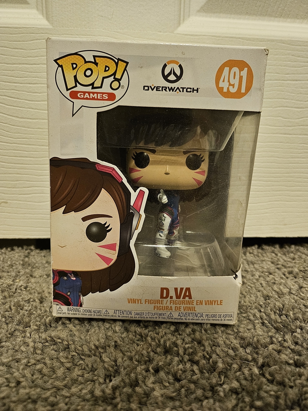 Funko D.Va Pop! Vinyl Figure - Blue Pink White
